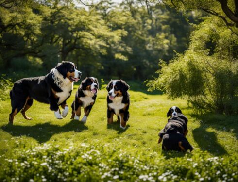 Bernese Mountain Dogs